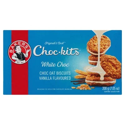 Bakers Choc-Kits White Choc 200g