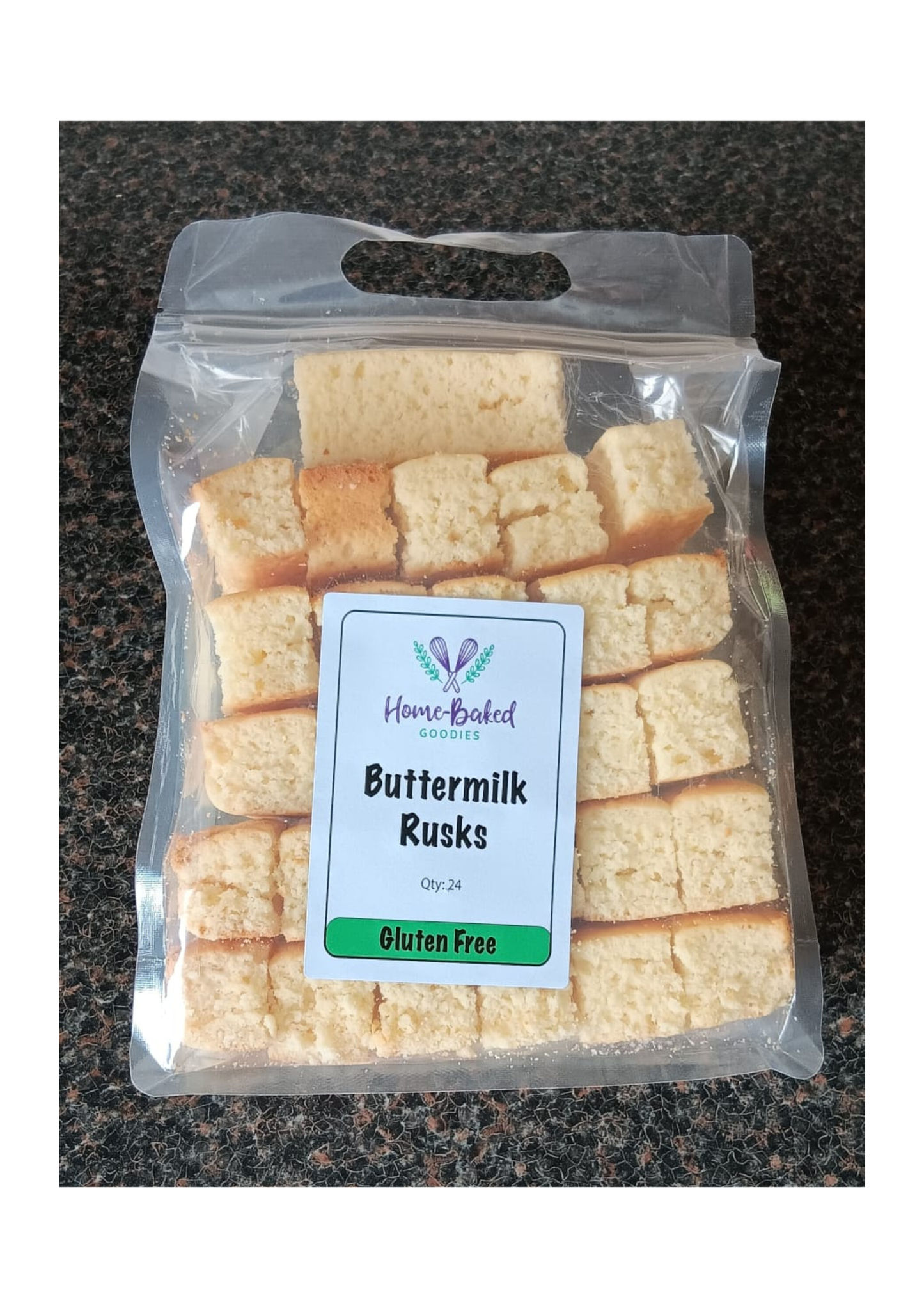 Homebaked Goodies GLUTEN FREE Buttermilk Rusks - 24 piece