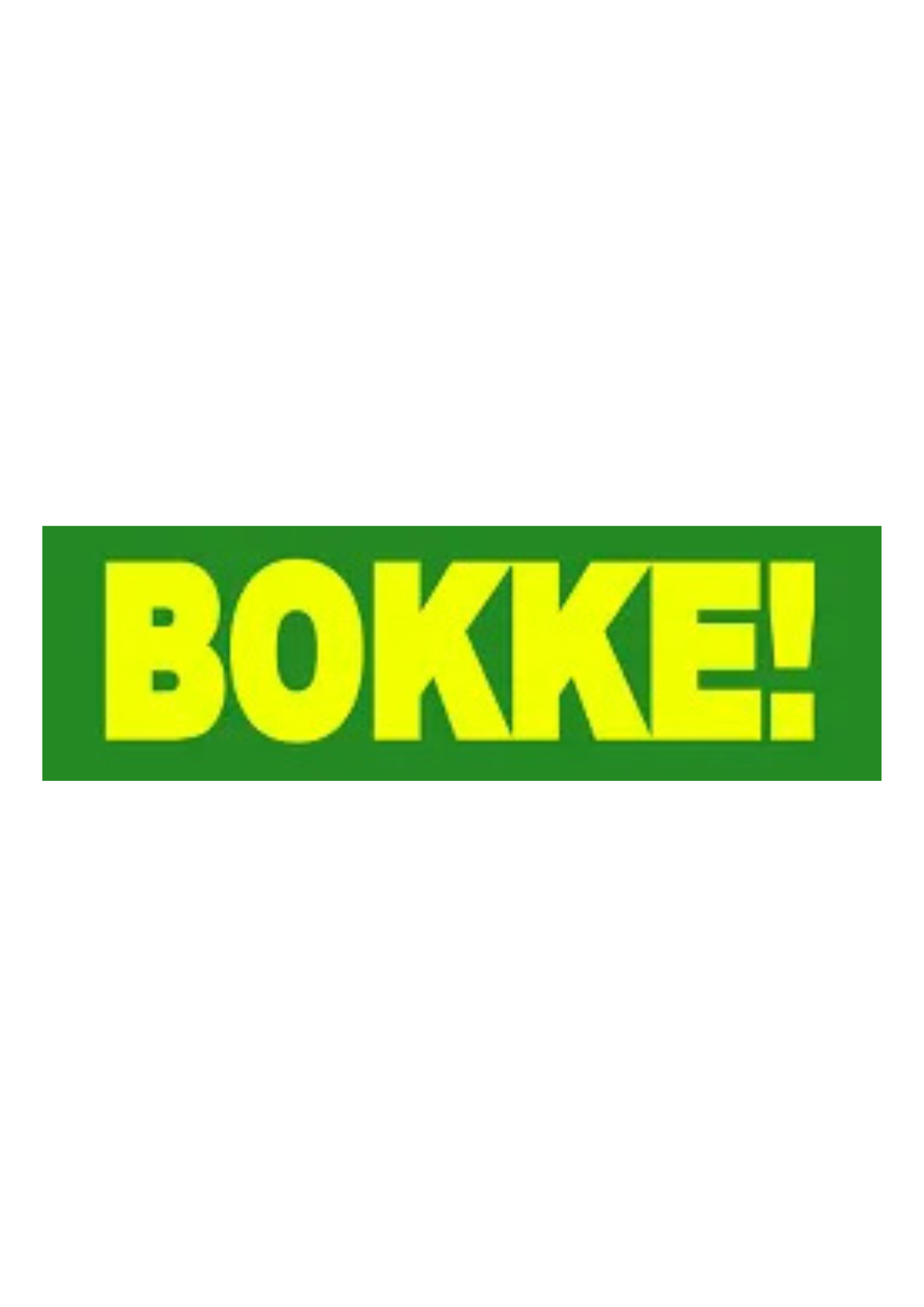 BOKKE Sticker