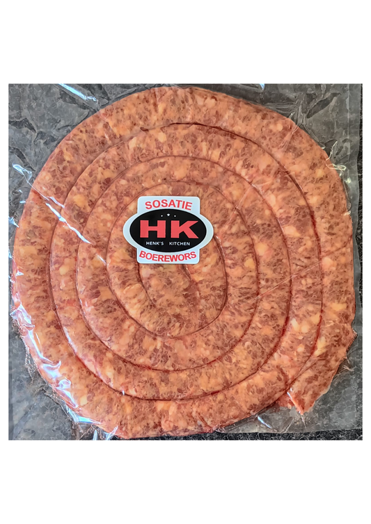 Henk's Kitchen Boerewors - SOSATIE ***Only available via click & collect/local delivery within 10km's***