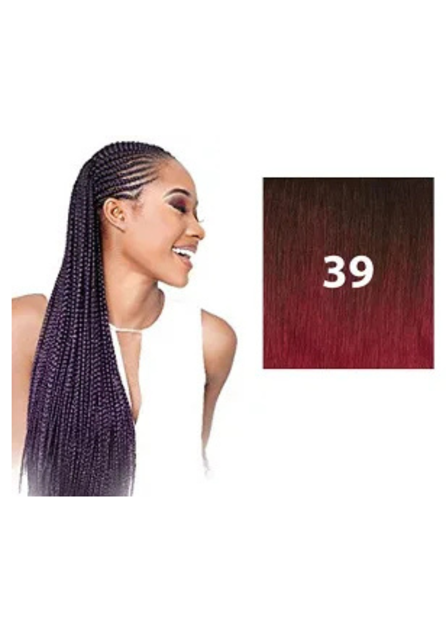 X-Pression Ultra Braids 39 - Red Wine