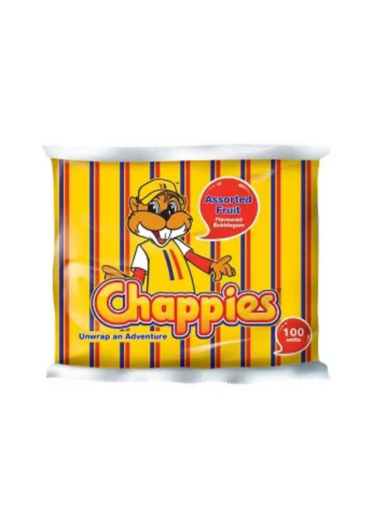 Chappies Bubblegum Fruit Assorted Bag of 100