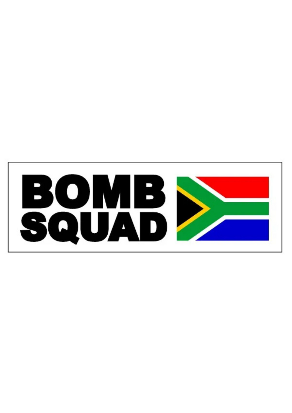 BOMB SQUAD Sticker - 16.5cm x 5.5cm – A Taste of South Africa