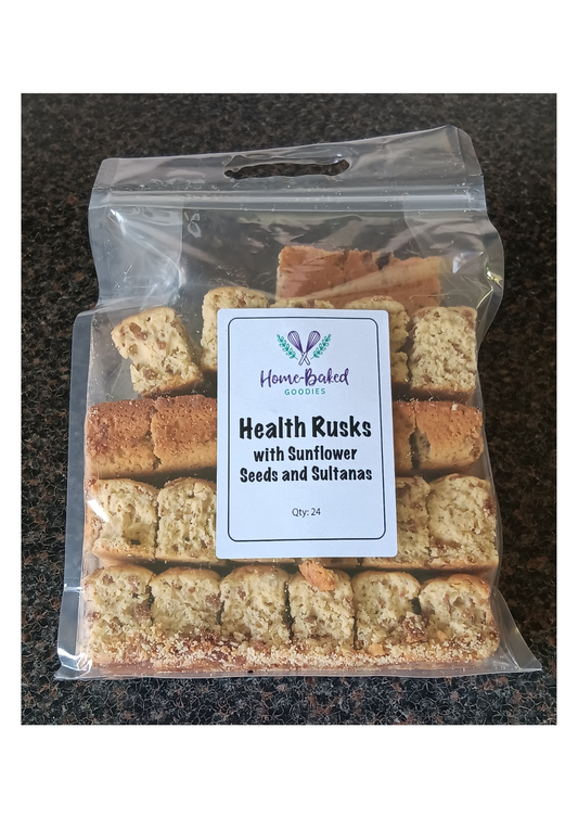 Homebaked Goodies Health Rusks with sunflower seeds & sultanas - 24 piece