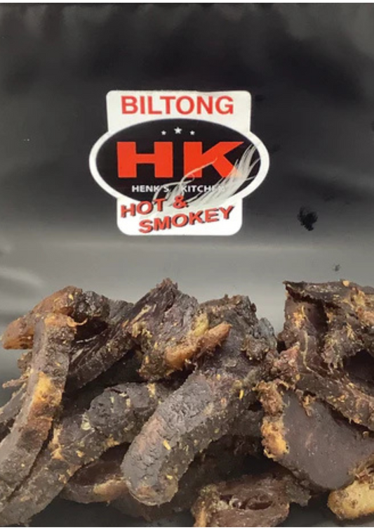 Henk's Kitchen Biltong - Hot & Smoky 250g