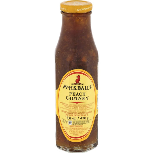 Mrs HS Balls Chutney Peach 470g