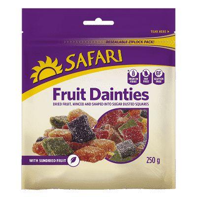 Safari Fruit Dainties Cubes 250g