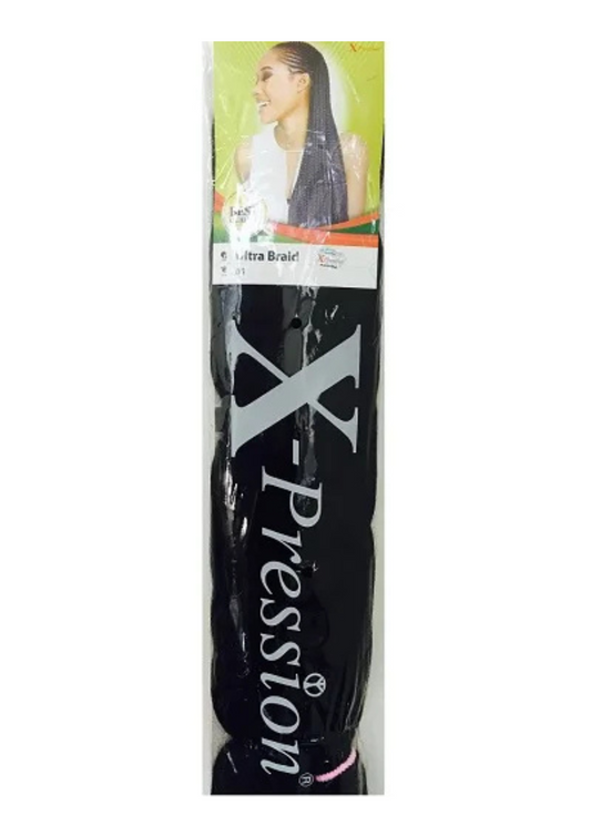 X-Pression Ultra Braids 1 - black-ultra