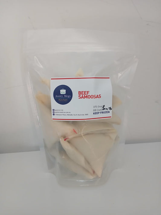 Aunty Meg's (Beef) Samoosas 12 pack ***Only available via click & collect/local delivery within 10km's***